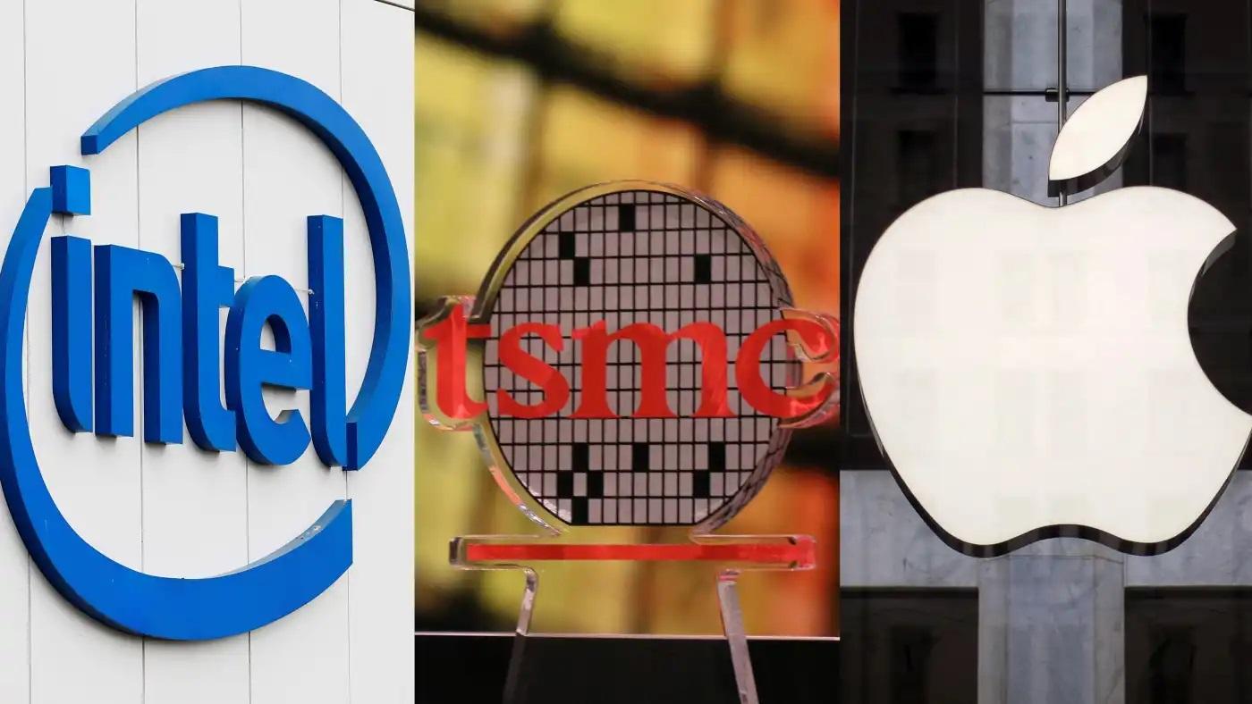 logo intel tsmc apple