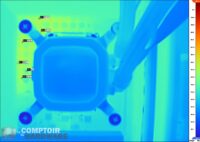 nzxt z590 n7 - image ir sous charge de 150 W