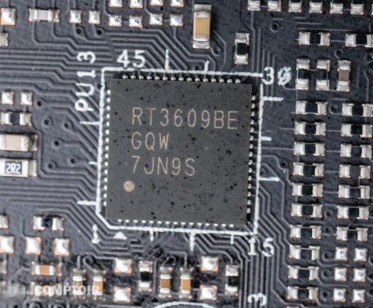 nzxt z590 n7 - gestion de l'alimentation : bloc du haut