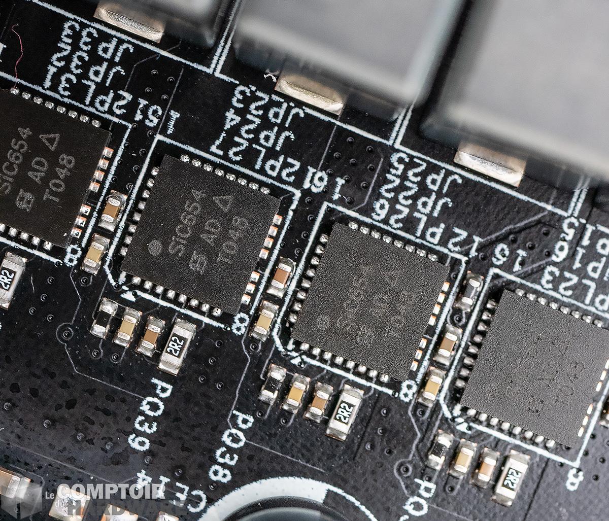 nzxt z590 n7 - zoom sur les VRM