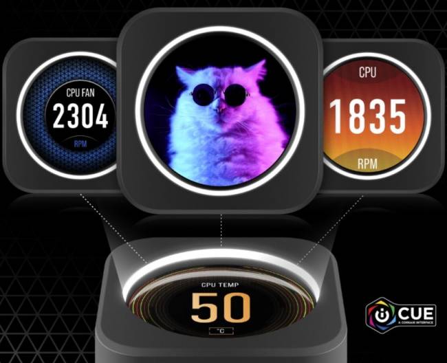 corsair h170i elite lcd dashboard