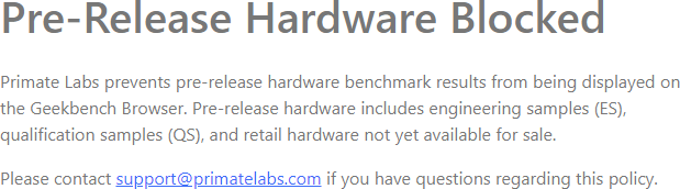 geekbench change of policy 2021