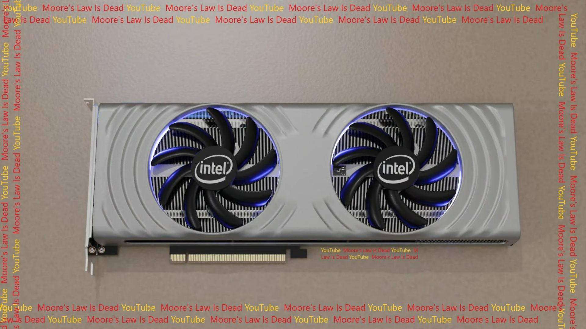 Oh, une supposée carte graphique Intel vue de haut