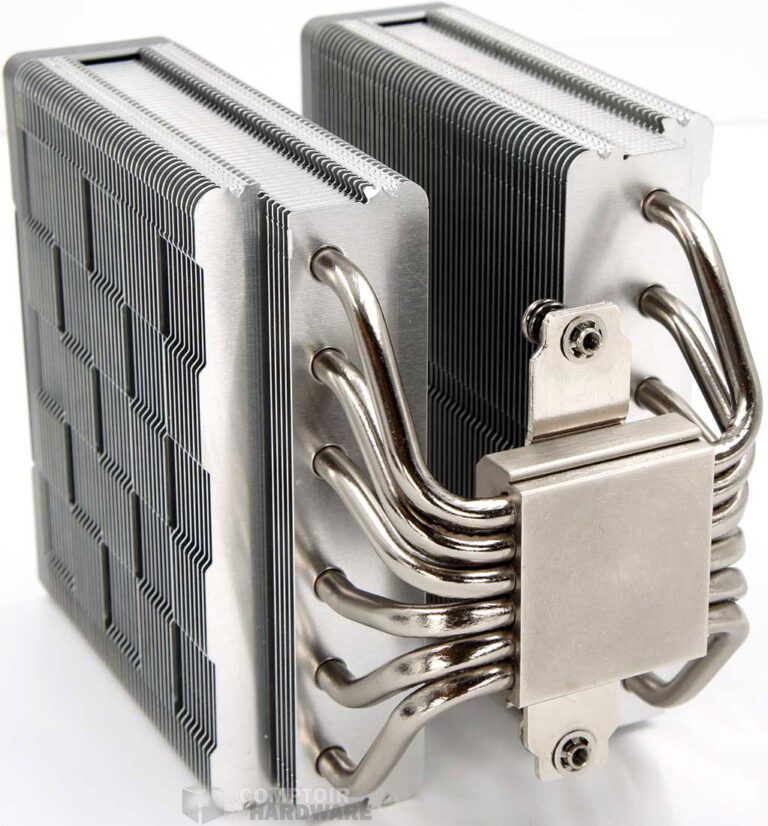 La base et ses six caloducs