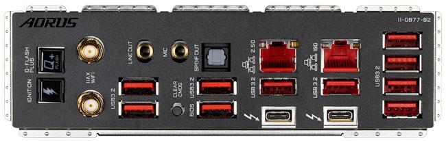 gigabyte aorus z690 xtreme waterforce panel