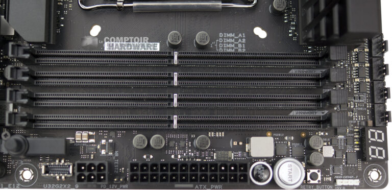 Slots DDR5 et alimentation