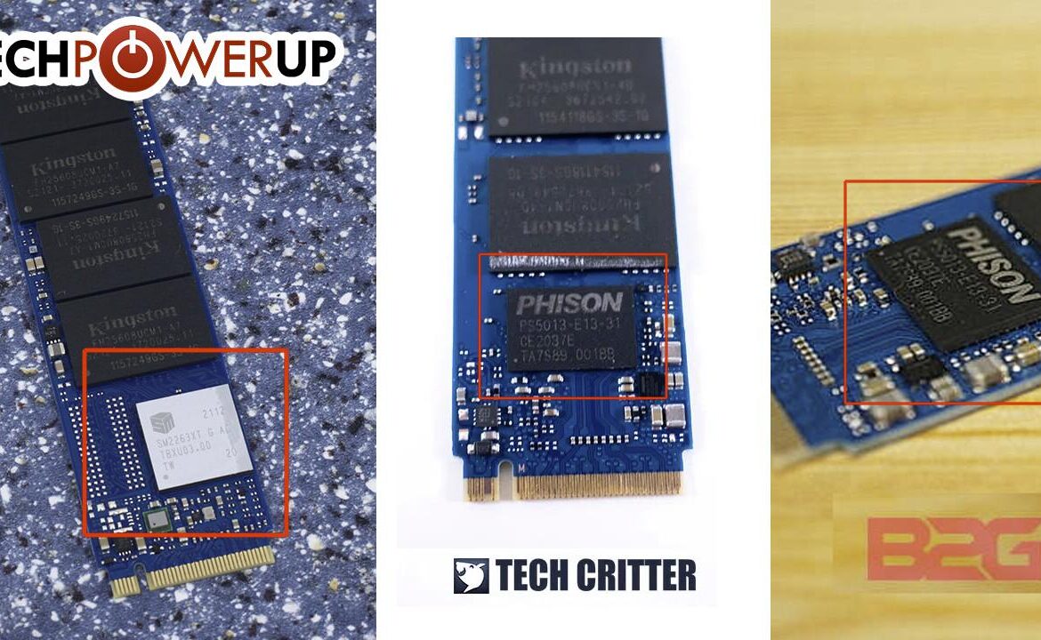 kingston nv1 sm2263xt vs ps5013-e13t