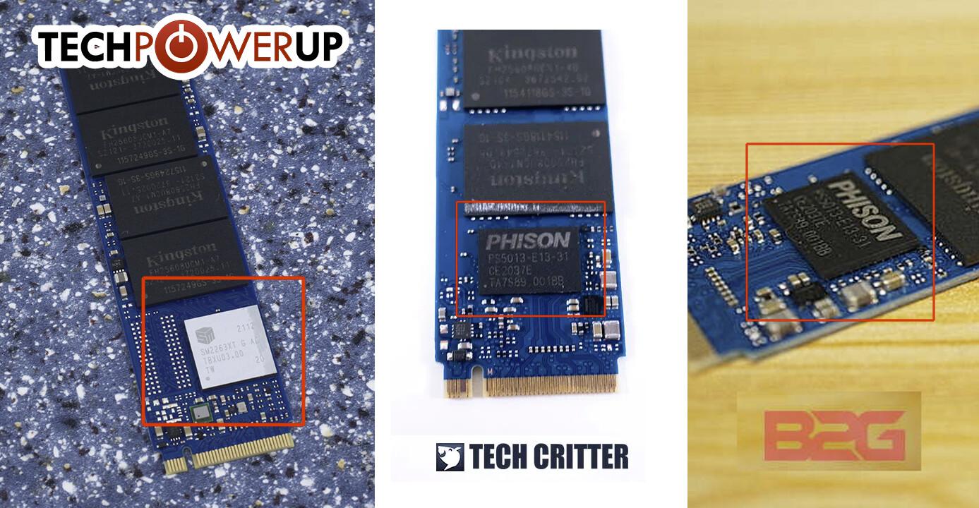 kingston nv1 sm2263xt vs ps5013-e13t