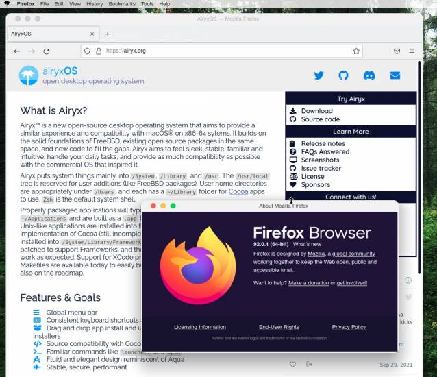 airyx firefox menu