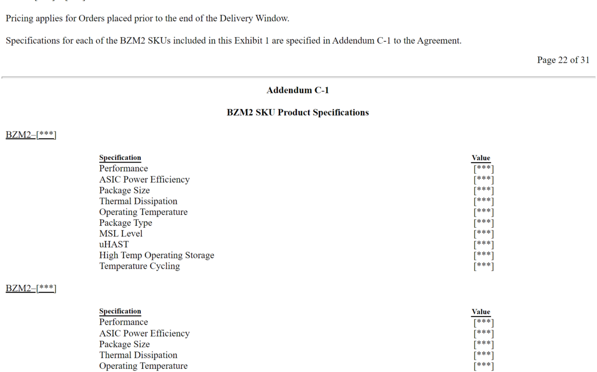 L'ASIC BZM2 d'Intel mentionné dans le formulaire S-4