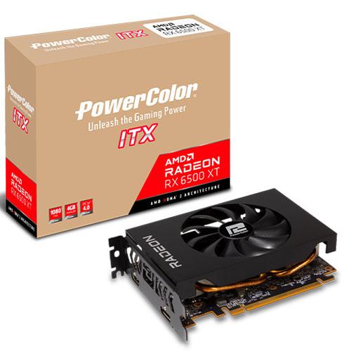 powercolor rx6500xt minitx box