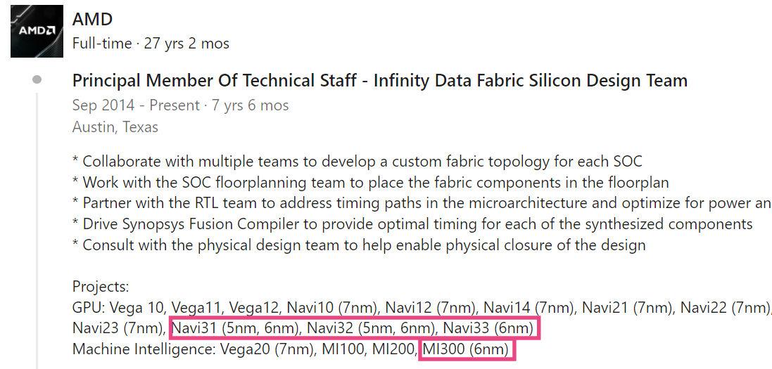 navi 3x en 5 nm et 6 nm ?