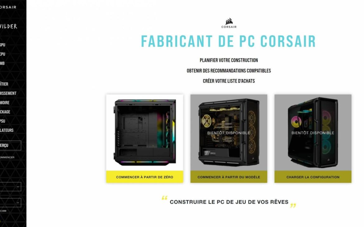 corsair pc builder