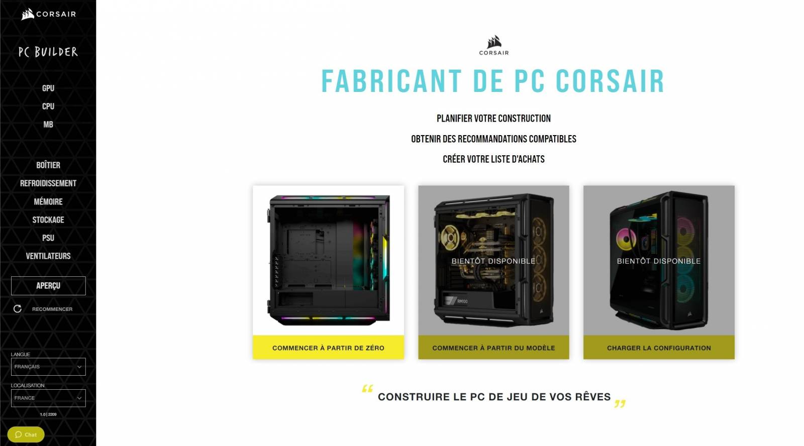 corsair pc builder