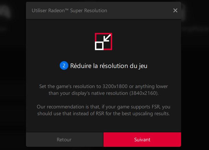 rsr configuration amd software