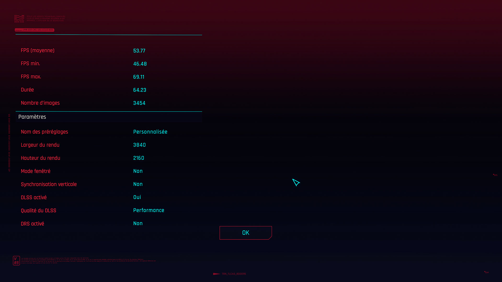 Performance sur RTX 3080 FE