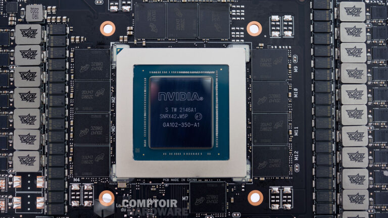 Asus TUF RTX 3090 Ti Gaming : le GPU et la mémoire