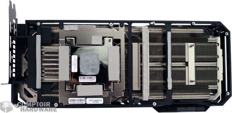 Asus TUF RTX 3090 Ti Gaming : le radiateur