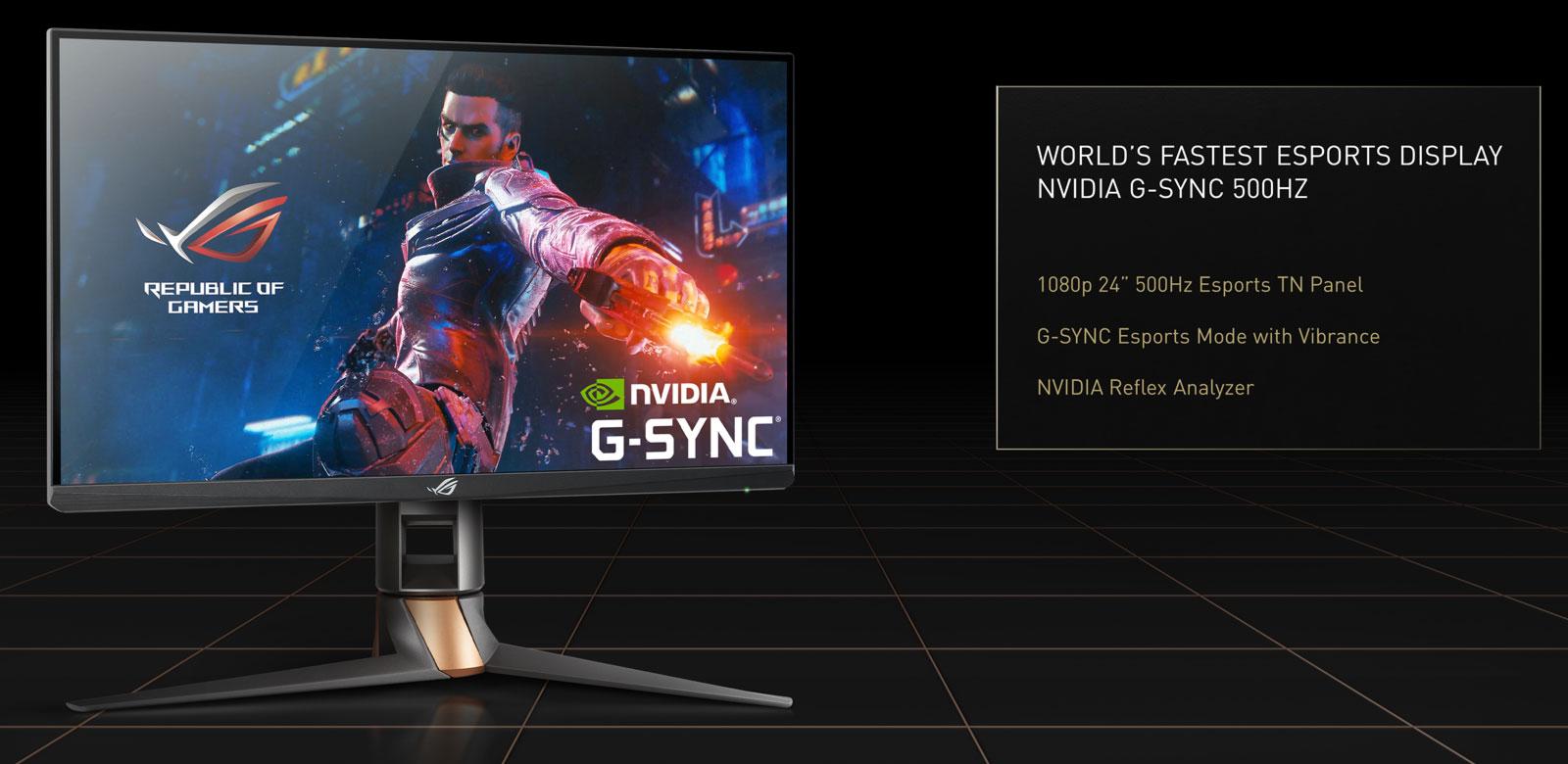 asus nvidia rog swift 500hz