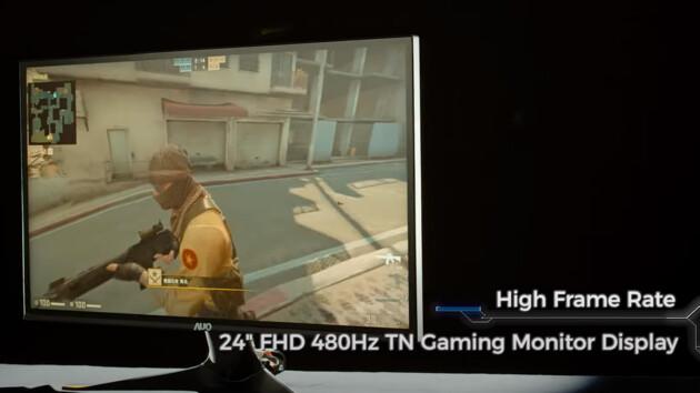 auo demo ecran 480hz tn