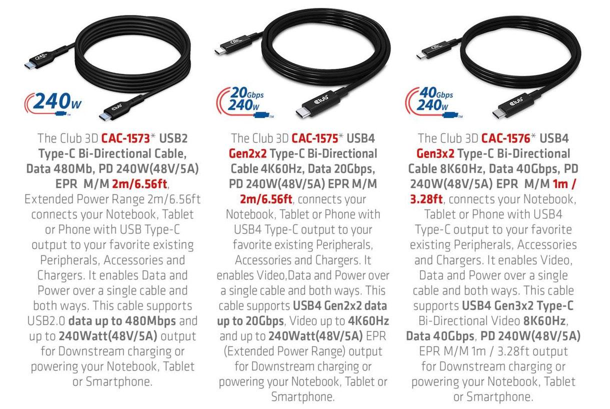 club3d usb-c @240W