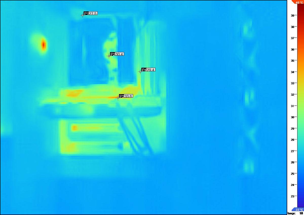 i7 12700KF au repos dans le H7 Elite