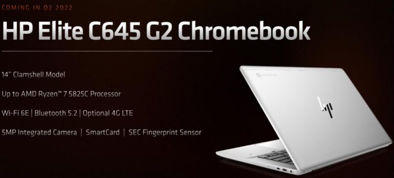 Et un second chromebook AMD chez HP