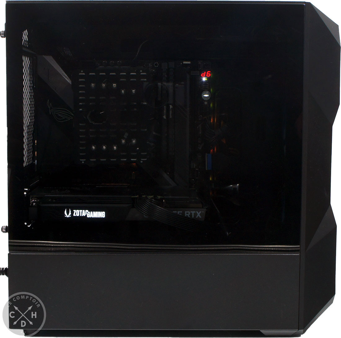 La vitre latérale du boîtier