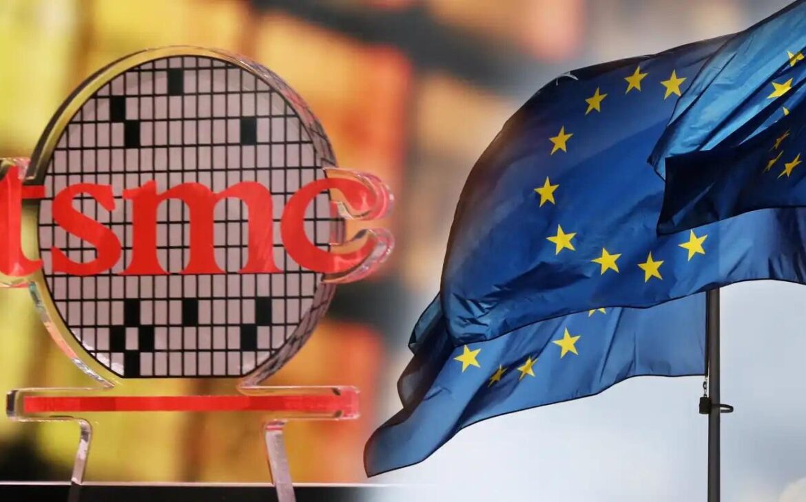 europe flag tsmc logo