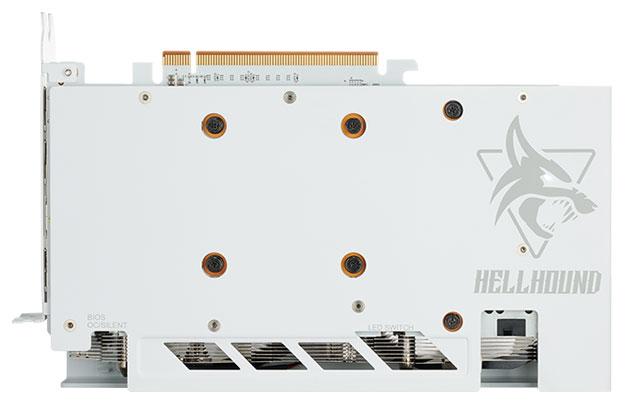 powercolor rx6650xt hellhound blanc dos