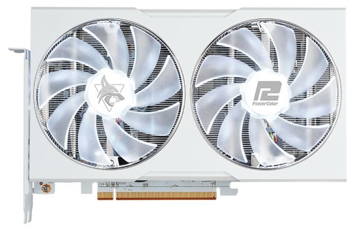 powercolor rx6650xt hellhound blanc face