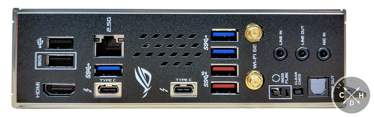 strix z690-i backplate