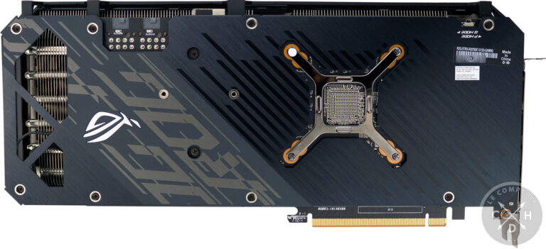 Asus ROG Strix RX 6750 XT Gaming : face arrière