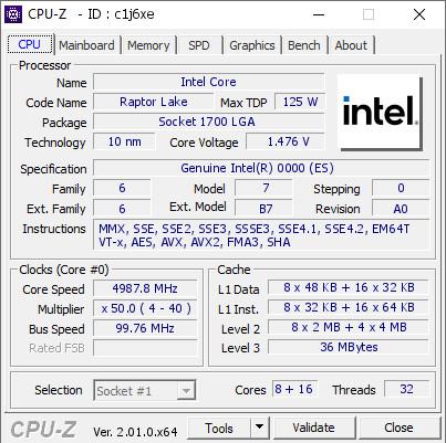 cpuz 13900k es
