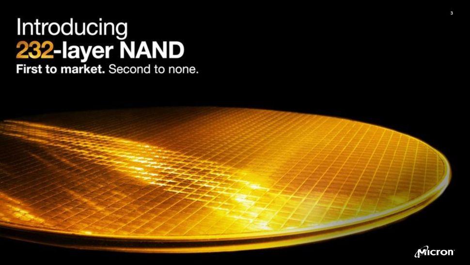 micron intro nand 3d 232 couches
