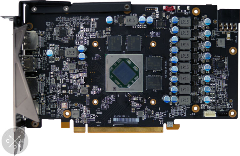 MSI RX 6650 XT Gaming X : le PCB