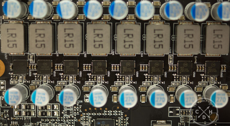 MSI RX 6650 XT Gaming X : les VRM