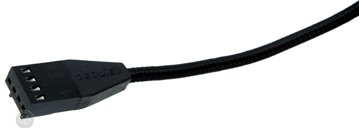 Le connecteur PWM et la tresse un peu plus fine sur les Silent Wings Pro 4