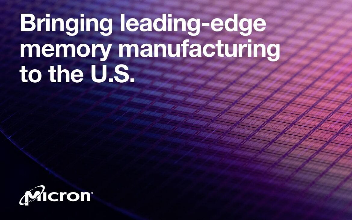 micron usine usa communique presse