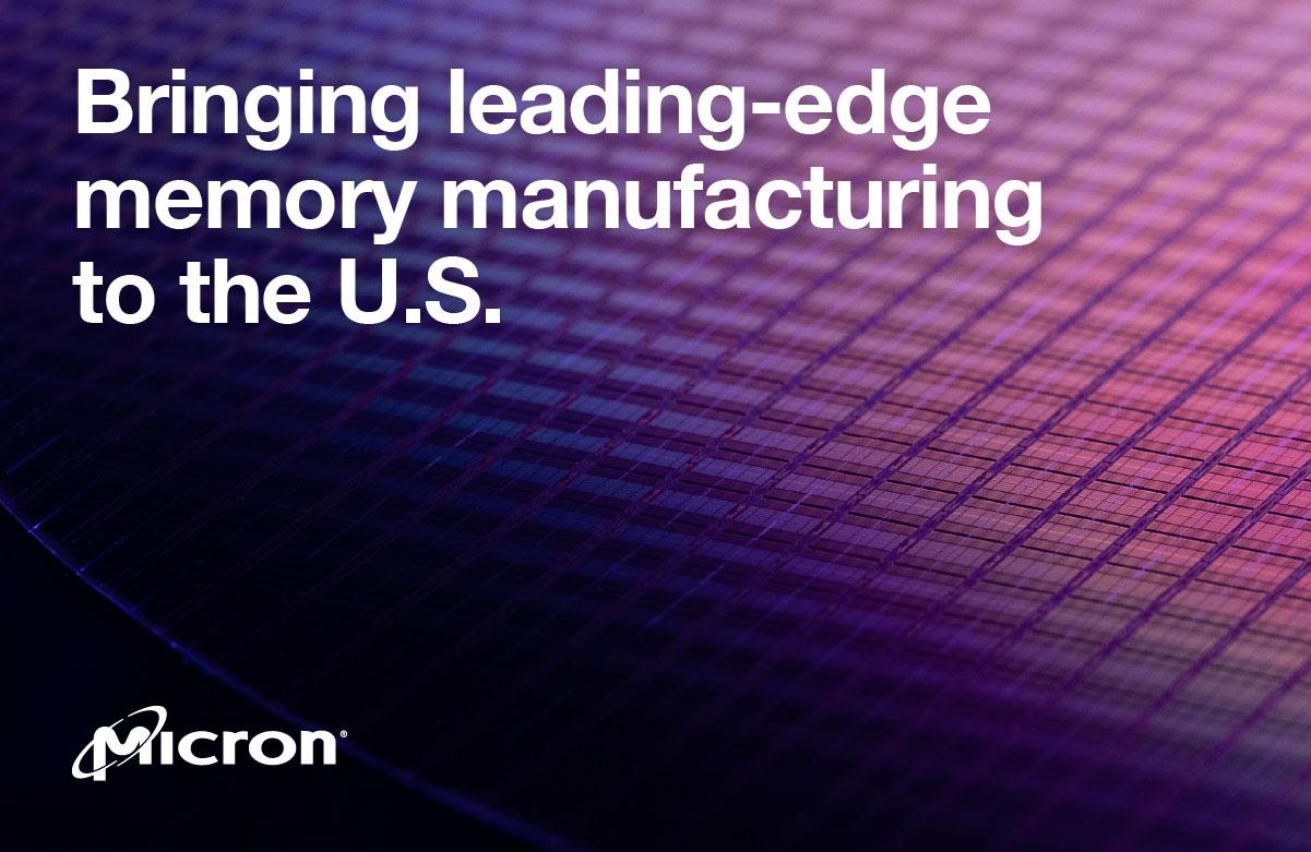 micron usine usa communique presse