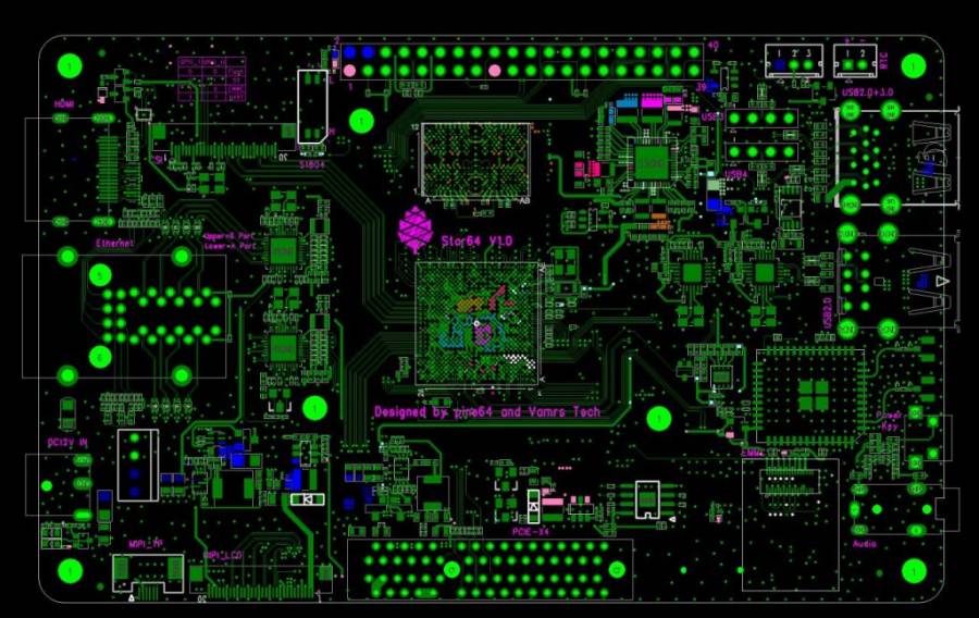 pine64 star64 pcb