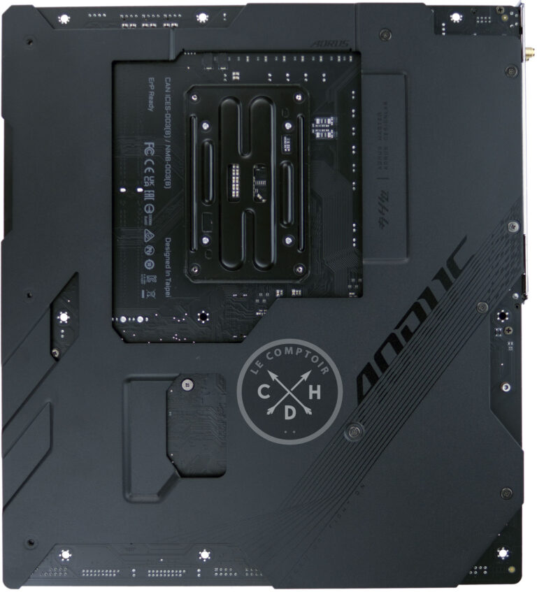 Gigabyte X670E Aorus Master : face arrière