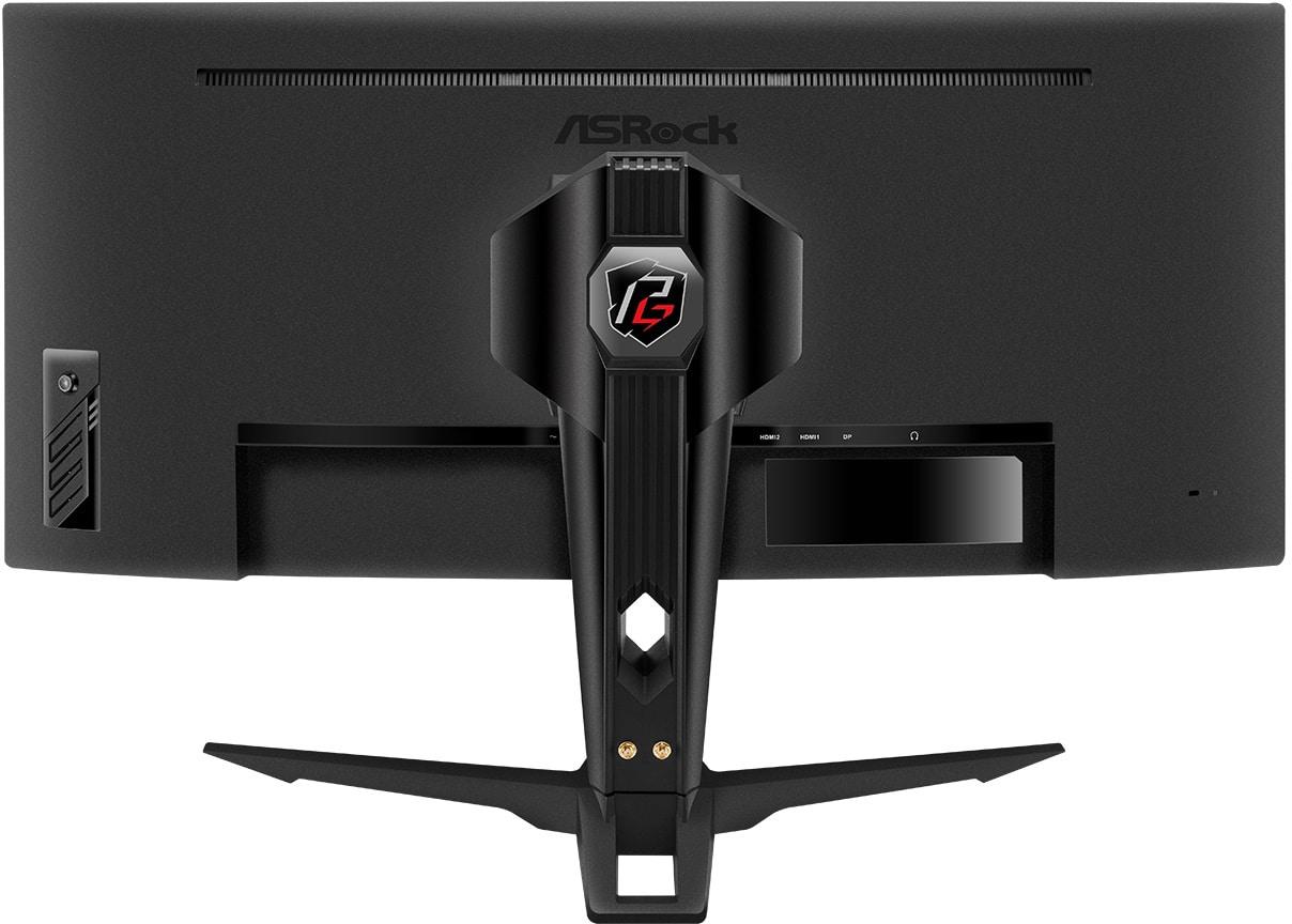 asrock phantom gaming pg34wq15r2b rear view