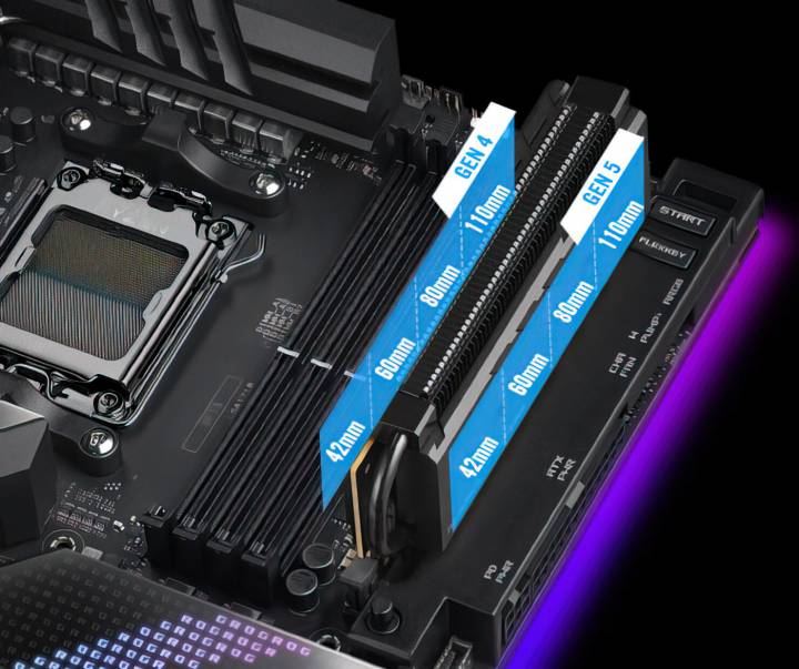 asus module x670e slot