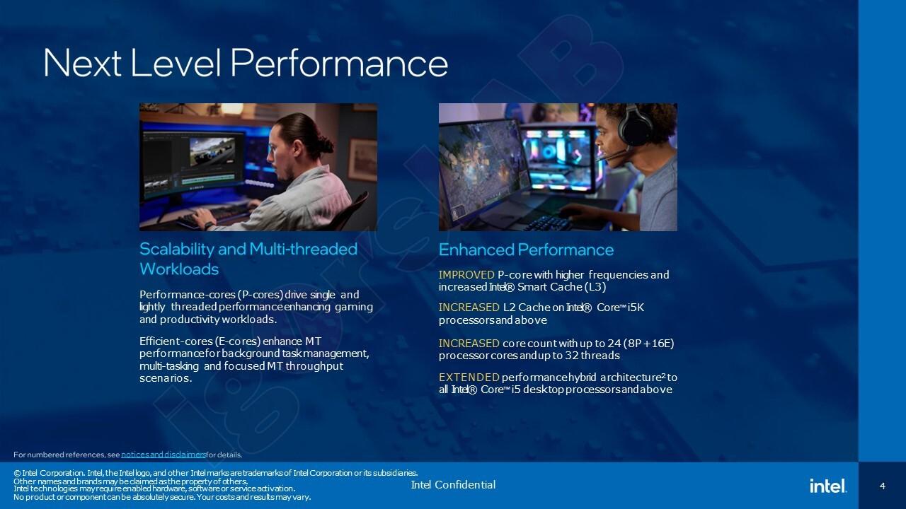 intel - presentation Raptor Lake-S