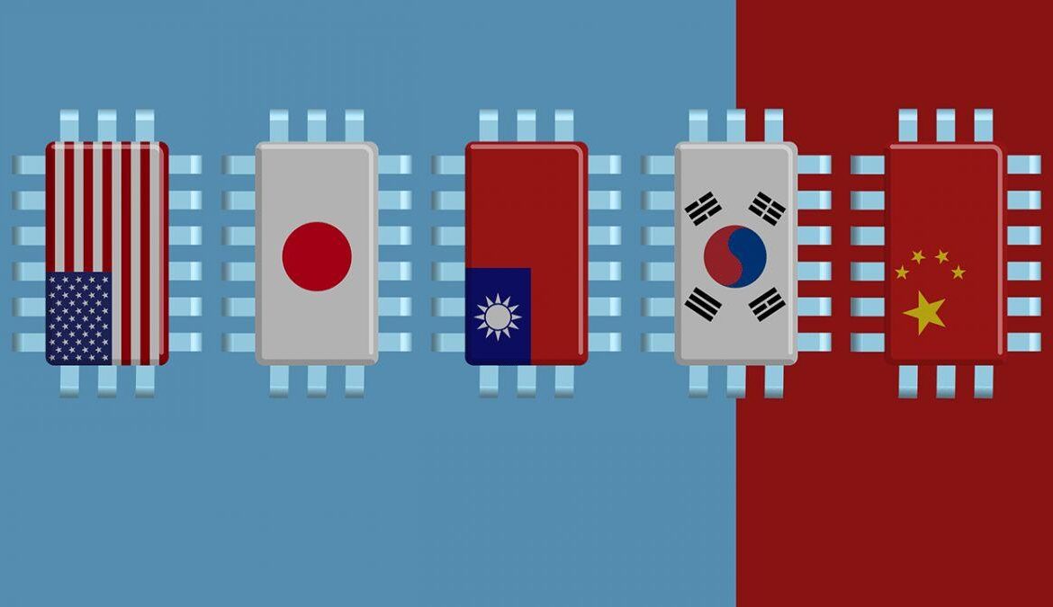 usa chip 4 alliance semiconducteur drapeaux