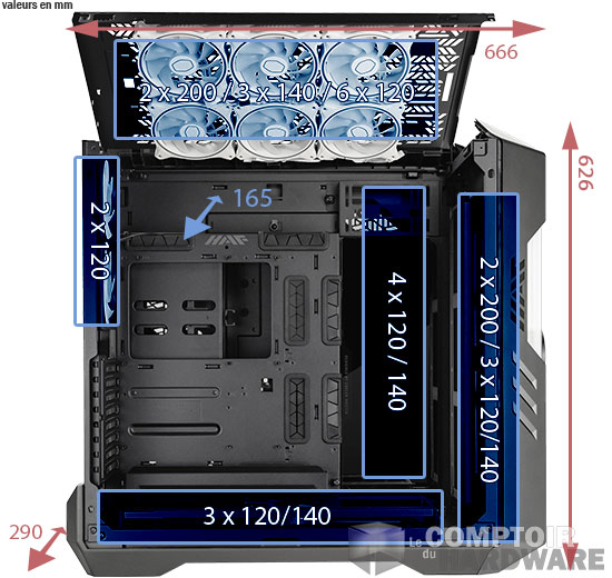 cooler master haf 700 evo dimensions