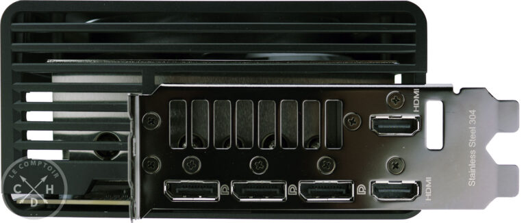 Asus ROG Strix RTX 4080 Gaming : connectique vidéo