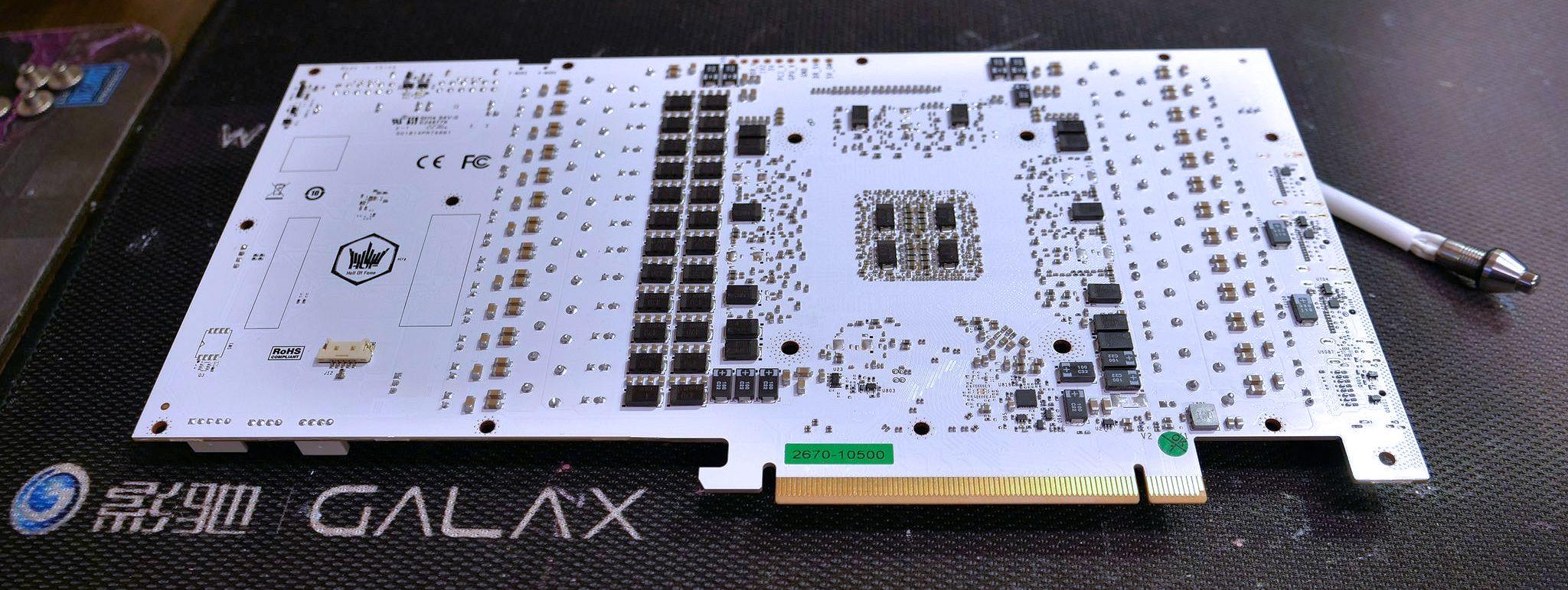 galax rtx4090 hof pcb verso