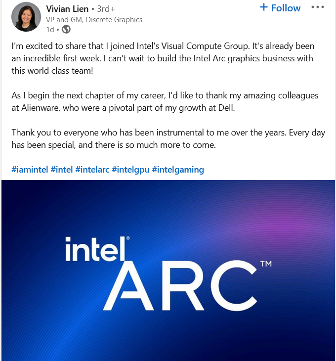 intel vivian lien vp gm visual compute group